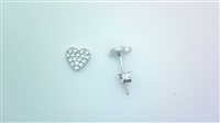 Boucles d'oreilles Femme in Or blanc Cubic Zirconia CUORI FLAT ZIRC PI UU/Z 1.30 B